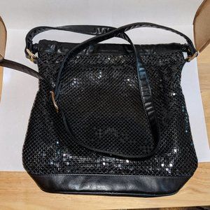 La Regale Mesh shoulder purse cocktail  drawstring